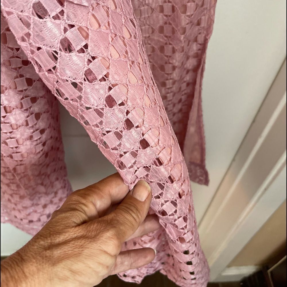 LINE & DOT Sleeveless Belted Pink Jumpsuit.Sz S,M - Picture 10 of 14